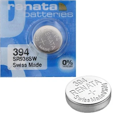 Image de 2 piles Renata pour montre Faites en Suisse  La cellule des piles ne contient pas de mercure  Pile bouton 1,55 V Longue durée Plusieurs modèles disponibles