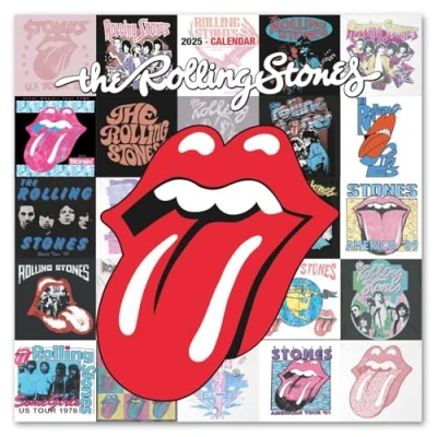 Image de Grupo Erik Calendrier Mural 2024/2025 Rolling Stones Mensuel 30x60cm De Janvier 2025 à Décembre