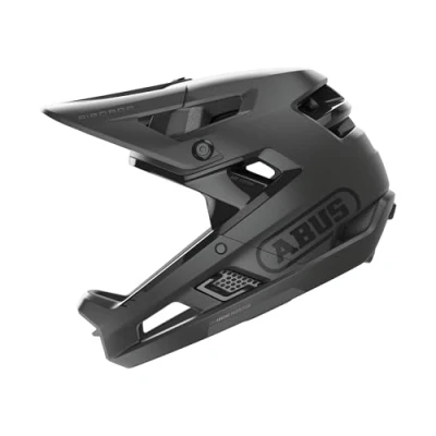 Image de ABUS Casque Fullface AirDrop MIPS MTB : Downhill, Freeride et Enduro de VTT avec ventilation optimisée Ambient Sound Channel pour adultes Noir, taille L/XL