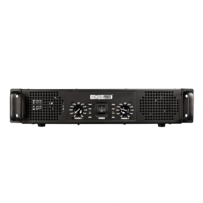 Image de Amplificateur Sono DJ HQ Power SAGIRA 150 HQAA10010 stéréo 2x150 W RMS (2U 19&quot;) Noir 2x 300W Max.