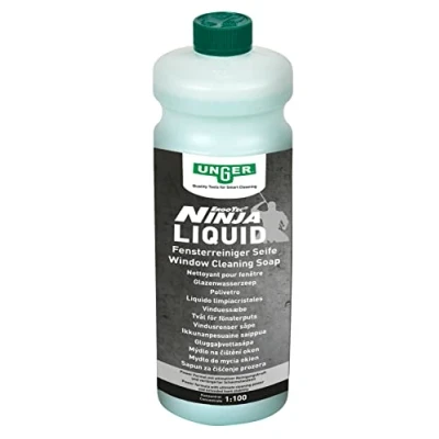 Image de Unger Power Liquid FR10S Nettoyant concentré (nettoyant pour vitres 1 l, Rapport de mélange 1:100, Nettoyage sans Traces)