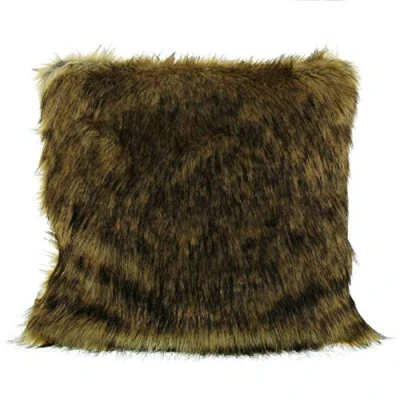 Image de Gözze Housse de coussin, aspect Fourrure, Design Zibeline, 50 x cm Marron