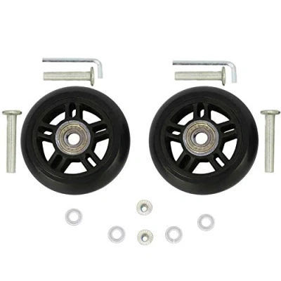 Image de ORO Valise Roues de Rechange 1 Paire roulettes pour Bagages, Extérieur Inline Skate Ou Roller 72 * 24mm Diamètre intérieur 8mm