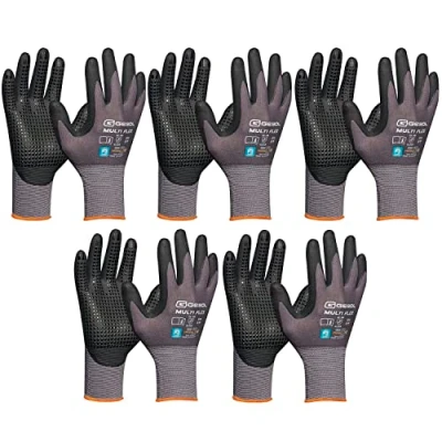 Image de vasalat Gants avec picots de montage taille 9 travail Gebol Multiflex robustes et respirants 5 paires