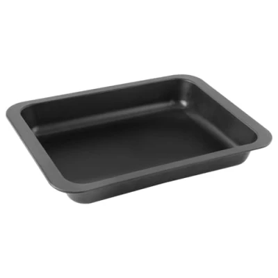 Image de Zenker 7282 Plat à four rectangulaire antiadhésif, Noir, Acier Inoxydable, 37 x 27 5 cm