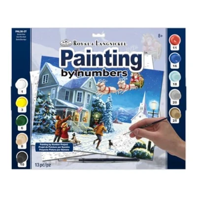 Image de Royal &amp; Langnickel PAL36 Peinture au numéro 11&quot;x 15&quot; L&#039;Arrivée du Père Noël