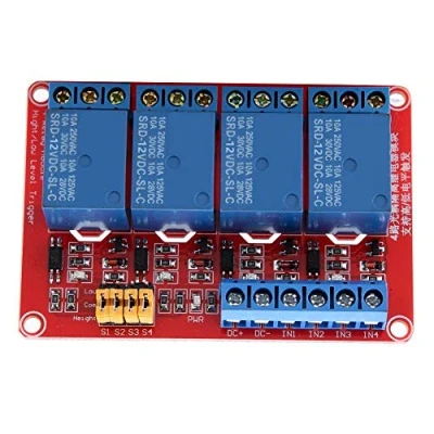 Image de 12V Module Relais 4 Canaux avec Optocoupleur pour le contrôle industriel PLC robot