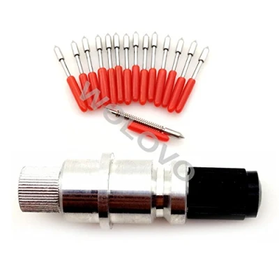 Image de Lot de 15 lampes pour plotter découpe Craftrobo 45 degrés Graphtec CB09 CB09U + boîtier support lames