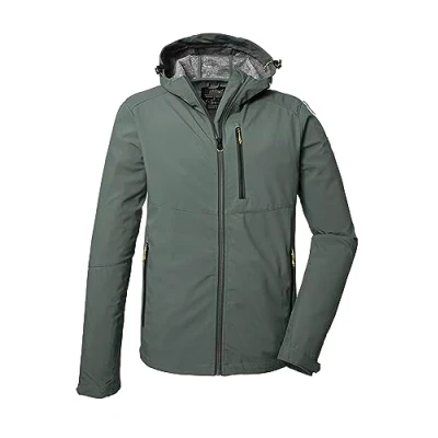 Image de killtec Men&#039;s Kos 259 Mn Sftshll Jckt Veste Softshell/veste D&#039;extérieur Avec Capuche, Pale Green, XXL EU