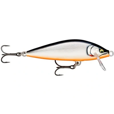 Image de Rapala Leurre de Pêche Countdown Elite Construction Balsa Eau Douce Coulant Profondeur Nage 0,9m Taille 4,5cm / 3,5g Fabriqué en Estonie Gilded Silver Shad