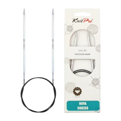 Image de KnitPro KP12157 Cubique de Nova Aiguille Circulaire Fixe Bois Multicolore 41 x 1,3 5 cm