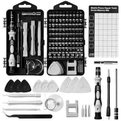 Image de 122Pcs Kit Tournevis de Précision, Portable Mini Outils Réparation pour PS4, Xbox, Switch, Macbook, PC, Smartphone