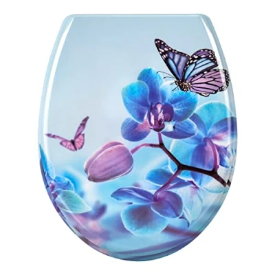 Image de WOLTU Couvercle de WC avec SoftClose fonction,Abattant en Duroplaste Siège toilette Design Déco,WS2448