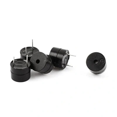 Image de Sourcingmap 5 Pcs 2 Borne Industrielle piézo Buzzer d’Alarme avertisseur sonore Noir