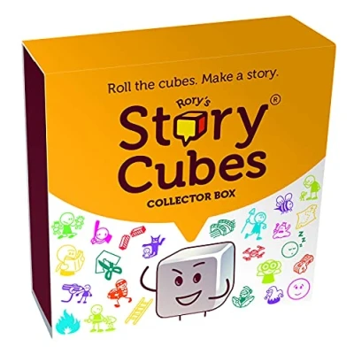 Image de Asmodee ASMRSCREPACK01B Collectors Story Cubes : Repack Design B Contenu £39 RRP, Jaune, Special Value Box