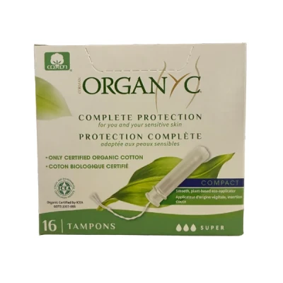 Image de Organyc Tampons Applicateurs Super Compacts, 16 Unités