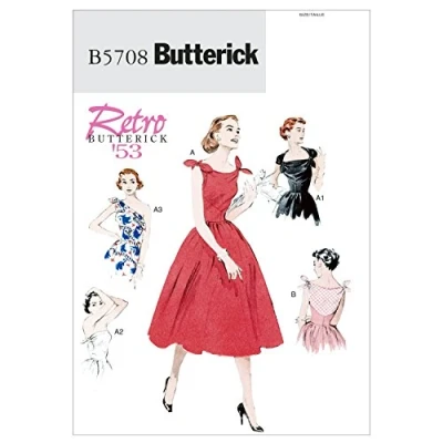 Image de butterick Patterns The mccall Pattern Company b5708 Patron de Robe Blanc Tailles 42/44/46/48/50