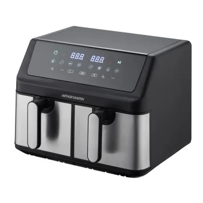 Image de Friteuse sans huile ARTHUR MARTIN Airfryer AMPF9 2 cuves de 4,5L 2000W Affichage LED Neuf
