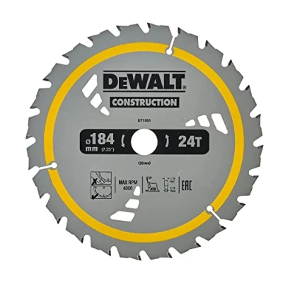Image de DeWalt DT1951 QZ Lame de scie circulaire, Argent/Jaune/Noir Taille Unique