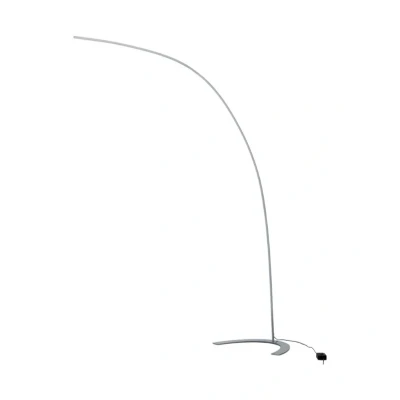 Image de LED Lampadaire Danua à intensité variable (Moderne) en Gris Métal e. a. pour Salon &amp; Salle manger (1 lampe,à), Sur Pied, Lampe a de Sol
