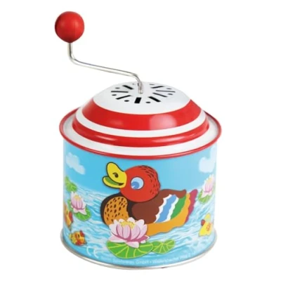 Image de Bolz Boîte à musique Petit canard Orgel pour enfants partir de 18 mois 10,5 x 7,5 cm Multicolore 52761 version allemande