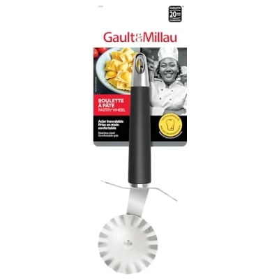 Image de GAULT&amp;MILLAU Roulette à Pâte Découpe précise et uniforme Ergonomique facile utiliser Lot de 1, La Collection Inox Brossé
