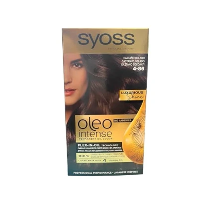 Image de Syoss Oleo Intense Lot de 3 colorations capillaires 4 86 Marron chocolat (3 x 115 ml)