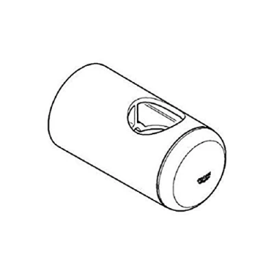 Image de GROHE 45362000 Soporte de Riel Ducha, Cromo (Chrome),