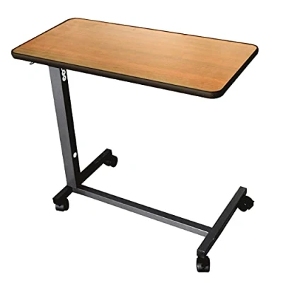Image de Identités, Table de Lit, Simplex, Plateau Fixe, Personnes Alitées, À roulettes, Freins pour Stabilisation, Réglage Facile, Déjeuner, Idéal Lit et Fauteuil, 76,3 x 38,3 cm