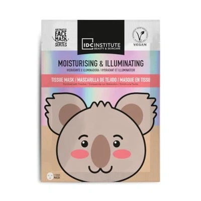 Image de Masque Visage Vegan Enfant et Adulte en tissu Koala Imprimé Hydratant Illuminateur Routine Beauté, Soin du visage, Hydrate la peau Idée cadeau Fille, Femme, Pose facile 1 unité