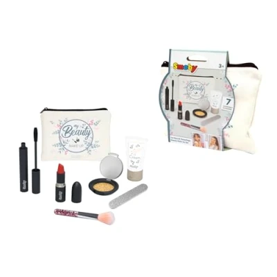 Image de Smoby My Beauty Make Up Set Beauté Trousse Maquillage 6 Accessoires Factices Inclus 320150WEB Beige