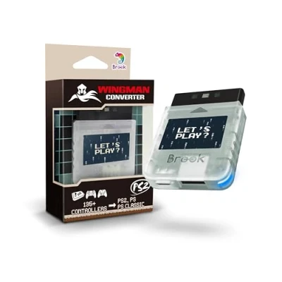 Image de Brook Wingman Convertisseur PS2 pour Xbox 360/Xbox One/XSXS/Xbox Elite 1&amp;2/PS5/PS4/PS3/Switch Pro Controller vers PS2/PS/PS Classic Clear Edition