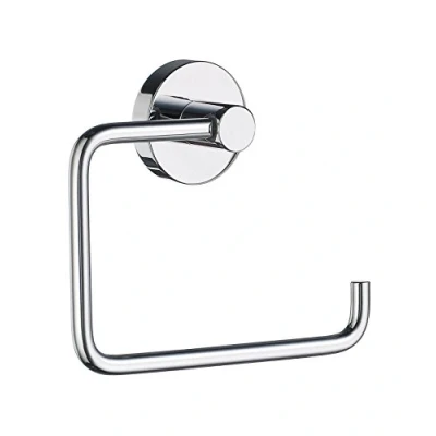 Image de Smedbo HK341 Home Porte Rouleau de WC sans Abattant Laiton/Cuivre/Zinc Argent 14 x 9 5 cm
