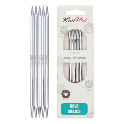Image de KnitPro KP12132 Nova Cubique Aiguille Double Pointe Bois Multicolore 31 x 2,1 18 cm