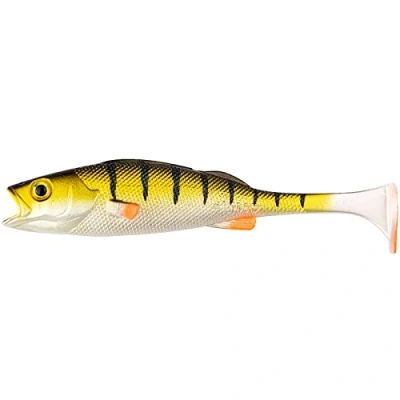 Image de LMAB KØFI Perch shad Tout Tailles et Couleurs leurre Souple 7, 11, 14, 18 &amp; 23 cm, Peche, Souple, carnassier (11 Real Perch)