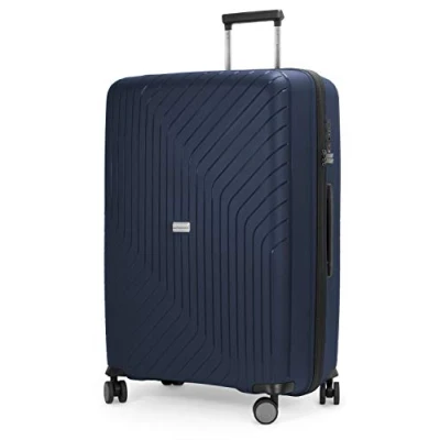 Image de Hauptstadtkoffer TXL Trolleys de Voyage en 3 Tailles, Coque Rigide polypropylène Robuste et léger, Bleu foncé, Koffer 76cm, Valise