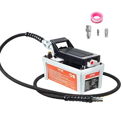 Image de VEVOR 700 bar lucht hydraulische pomp 1.6L 0.8L/min (onbelast) 0.16L/min (belast) voetpomp met 2m slang auto reparatie booreiland machine onderhoud