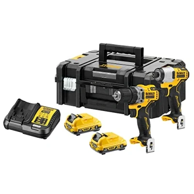 Image de DEWALT Pack Perceuse + Visseuse à Chocs 18V 2AH TSTAK DCK2061D2T QW