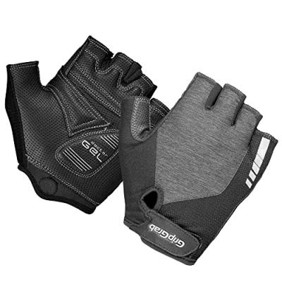 Image de GripGrab ProGel Gants de Cyclisme rembourrés pour Femme Confortables sans Doigts l&#039;été Gris Taille M