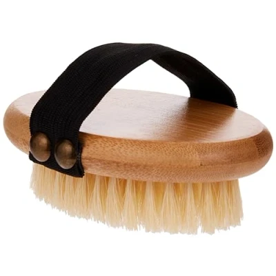 Image de Mikki Brosse en Bambou avec Soies Douces Tient dans la Paume de Main/Adaptée aux Pelages Courts/Lisses 1 Unité
