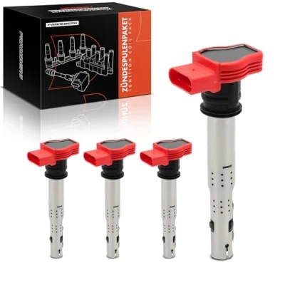 Image de Frankberg 4x Bobines d&#039;allumage Compatibles avec A4 2.0L 3.2L S4 2002 2015 Avant Cabriolet A5 A6 A8 R8 Spyder Gallardo Remplacer# 06E905115