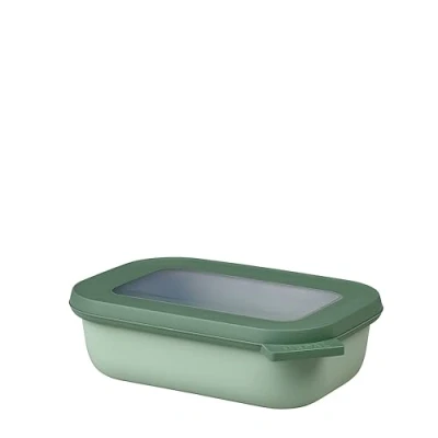 Image de Mepal Bol multi usage rectangulaire Cirqula Nordic sage capacité 500 ml couvercle amovible incassable étanche stockage au congélateur, à froid passe lave vaisselle