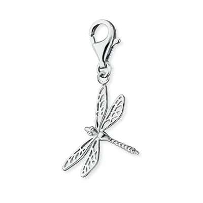 Image de Engelsrufer Pendentif pour femme en forme de libellule argent sterling Fermoir mousqueton Sans nickel, OneSize, Argent, Pas gemme