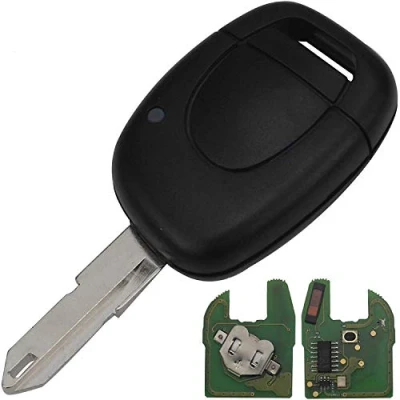 Image de Clé complète avec électronique à Programmer pour Renault Master Kangoo Clio Twingo 433mhz 7946 Coque TELECOMMANDE Vierge @ProPlip