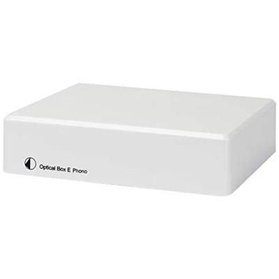 Image de Pro Ject Optical Box E phono Préamplificateur multifonctionnel, adapté aux entrées numériques, format compact Blanc