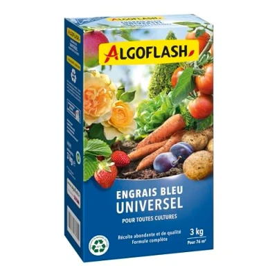 Image de Algoflash Engrais Bleu Universel pour Toutes Cultures 3 Kg