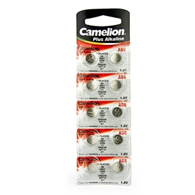 Image de 10 Camelion AG6 / LR69 171 371 LR921 pile bouton longue durée de vie (date d&#039;expiration marqué)