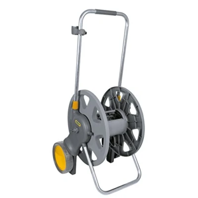 Image de HOZELOCK Dévidoir Chariot Plus 90 M Non Équipé : Capacité Max M, Grandes Roues, Stable, Rangement et Mousse sur la Poignée , Livré avec 2 Raccords [2448 0000]