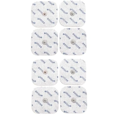 Image de Lot de 8 électrodes carrées axion Compatible avec les appareils Beurer et Sanitas Patchs autocollants 5x5 cm à utiliser votre électrostimulateur TENS EMS