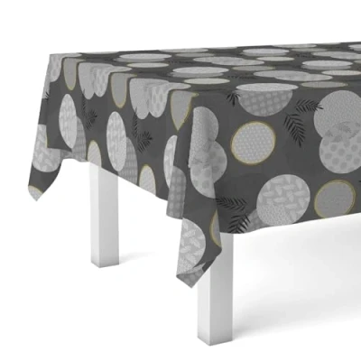 Image de Martina Home Lens Nappe en Toile Cirée Noir 300 x 140 cm
